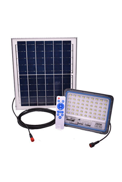 Jortan Ηλιακός προβολέας, LED, Ισχύς 200W, Λευκό φως, Μακρύ καλώδιο, 108 LED,...