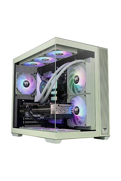 THERMALTAKE View 380 850W 80+ Gold ARGB USB 3.2 Matcha Green ATX Mid Tower Ka...