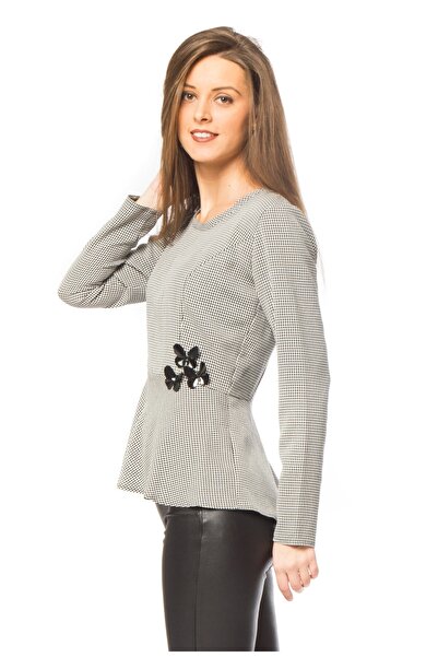 TINKA Fashion Elegant checked blouse