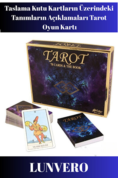 Lunvero Premium Taslama Kutu 78 Kartlı Kartların Üzerindeki Tanımların Açıkla...