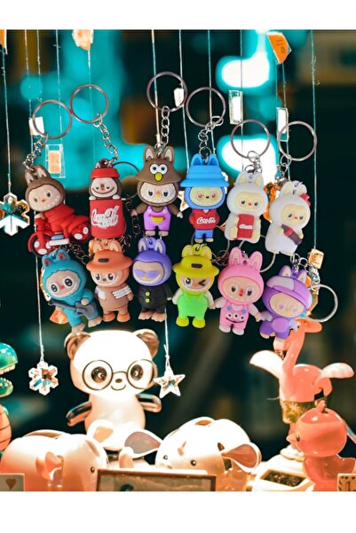Wishing Accessory Labubu Şeklinde 12 Farklı Çeşit Anahtarlık (Rastgele Labubu...