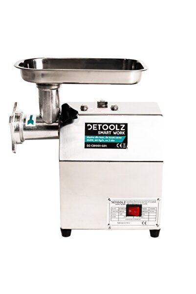 DETOOLZ Masina de tocat carne Detoolz, 350W, 60 kg/h Inox cu 2 site
