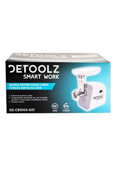 DETOOLZ Detoolz meat grinder, 500W, 72 kg/h with 2 sieves