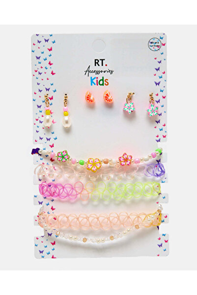 REDTAG Girls Assorted Choker Set (5 Piece)