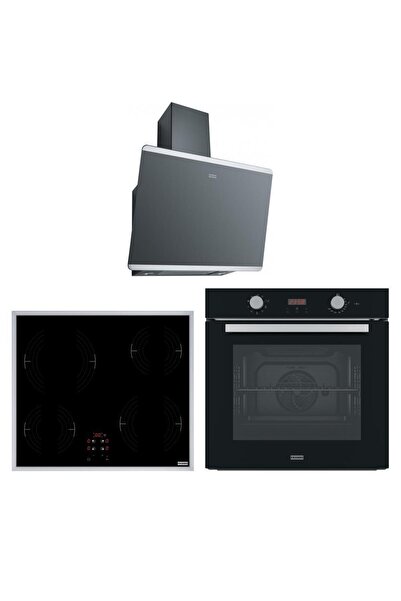 Franke Ankastre Set (FPJ 615 BK/SS Davlumbaz - FRSM 604 XS Ocak - FSL 86 H BK Fırın)