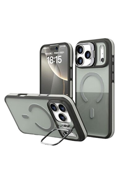 Kickstand Husă pentru iPhone 17, Heavy Grip, MagCase, CamBracket, Gri Titan