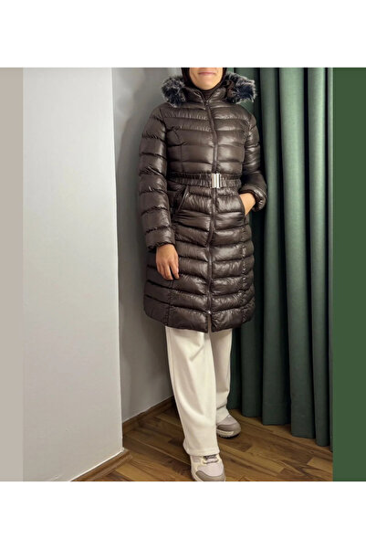 LAJOYA LİNGERİE Acıkahve Şapkalı Mont