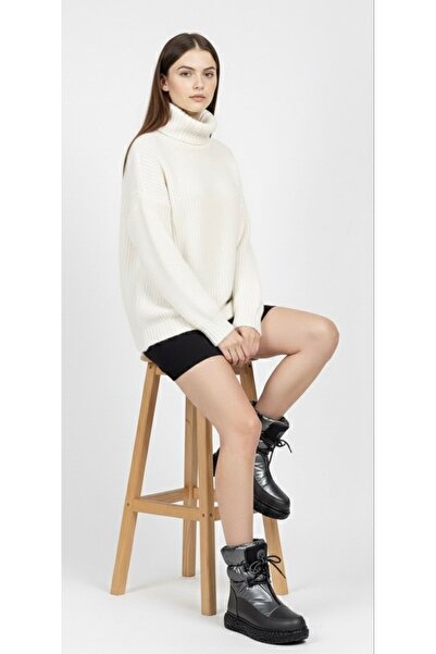 Guja 22K347-3 İçi yünlü paraşüt kumaş su geçirmez kar botu