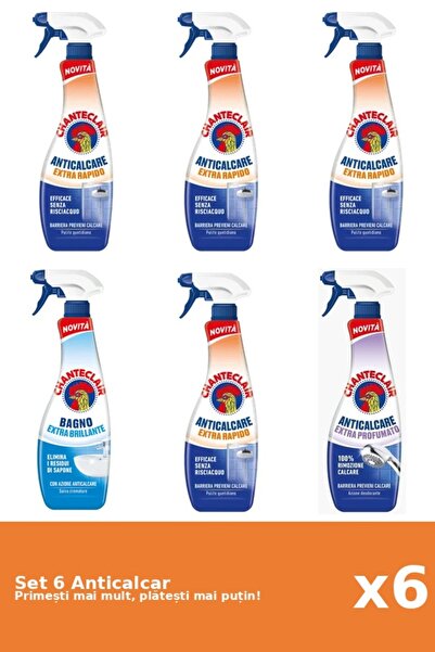 Chanteclair Set of 6 Chanteclair Anti-limescale: 4x Rapid, 1x Shine, 1x Scented