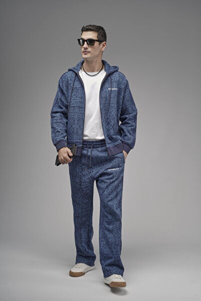 Butik Trend Biz Ethnic Patterned Hooded Piece Set