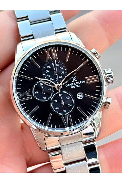 Daniel Klein Men's Wristwatch 30 Meters Water Resistant Steel Band + Bracelet Gift Vs.Blkt.0719