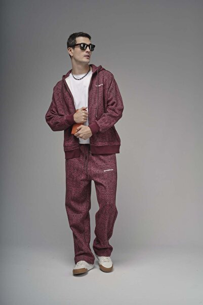 Butik Trend Biz Ethnic Patterned Hooded Piece Set