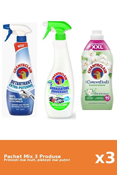 Chanteclair Set of 3 Chanteclair Mix: 1 Anti-limescale (Strong), 1 Degreaser ...