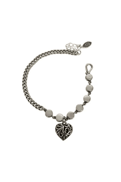 CRM Women's bracelet, CRM, silver heart, 17+3 cm