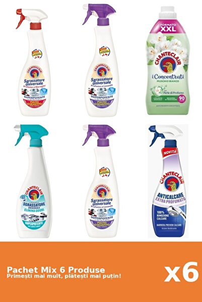 Chanteclair Set 6 Mix: 4 Degreaser (AntiMiros, Marseille, White Musk), 1 Cond...
