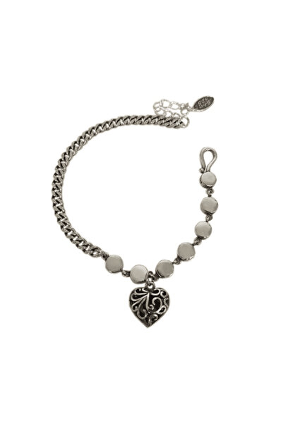 CRM Women's bracelet, CRM, silver heart, 17+3 cm