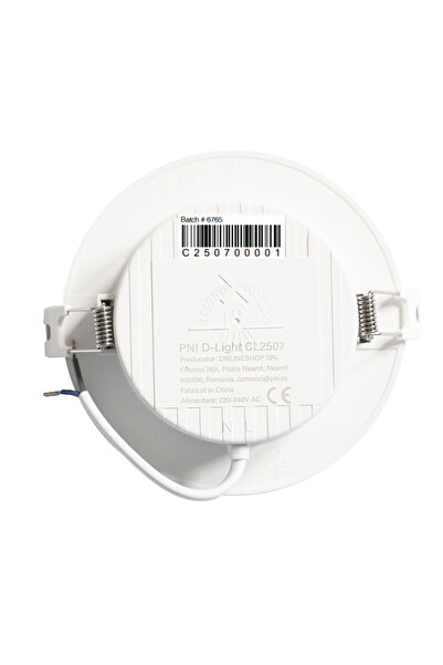 PNI D-Light CL2507 6W LED spot, recessed, round 12 cm, 4200K