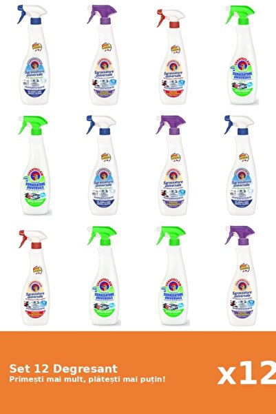 Chanteclair Set 12 Chanteclair Degreaser: 3x Bicarbonate, 1x Lavender, 2x Mar...