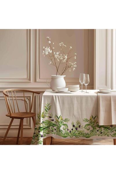 Markaev Olive Garden Cotton Tablecloth Msaort0033