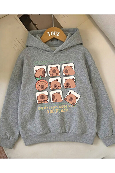 Touz Moda CapiBara Kids 3-σκληρότερο Sweet Hoodie με κουκούλα