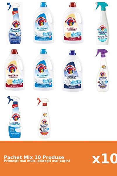 Chanteclair Set 10 Mix: 2 AntiC. (Puter., Stral.), 5 Det. (Bicar., Clas...), ...