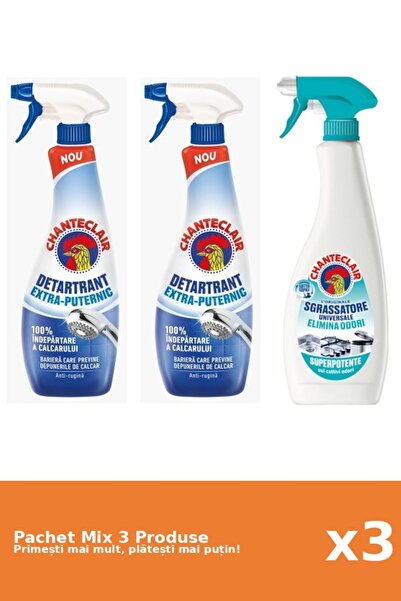 Chanteclair Set 3 Chanteclair Mix: 2 Anti-limescale (Strong), 1 Degreaser (An...