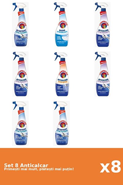 Chanteclair Set of 8 Chanteclair Anti-limescale: 3x Strong, 1x Shine, 3x Scented, 1x Rapid