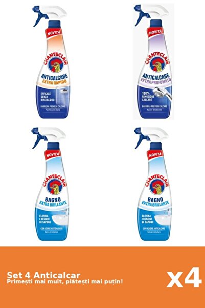 Chanteclair Set of 4 Chanteclair Anti-limescale: 1x Rapid, 1x Scented, 2x Shine