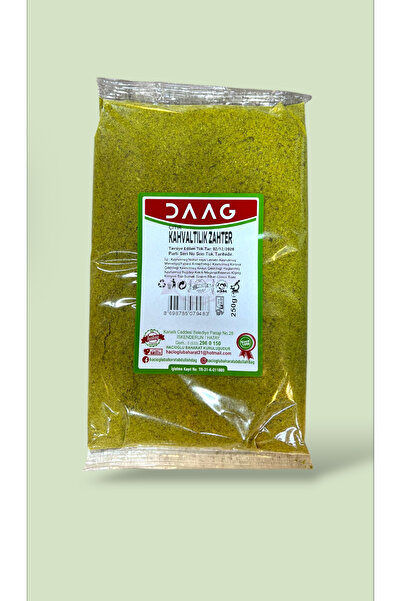 DAAS Hatay Yöresinden Baharat Doğal Enfes Yeşil Ev Usulü Kırmızı Kahvaltılık Zahter 250 gr