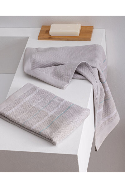 Madame Coco Martel 2-Pack 100% Cotton Hand Towels - Gray - 30X45 cm