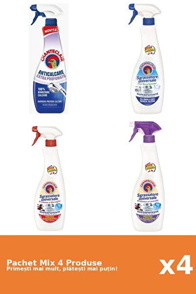 Chanteclair Set 4 Mix Chanteclair: 1 Anticalcar (Parfumat), 3 Degresant (Bica...