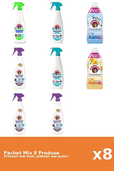 Chanteclair Set 8 Mix: 6 Degresant (AntiMiros, Lamaie, Lavanda, Mosc Alb), 2 ...