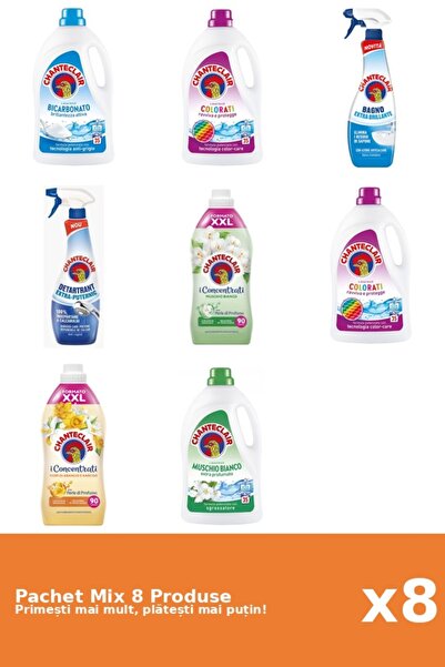 Chanteclair Set 8 Mix: 4 Det. (Bicar., Color, Mosc.), 2 AntiC. (Puter., Stral...