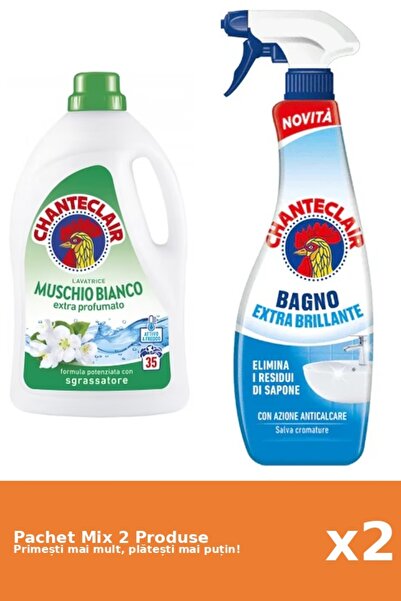 Chanteclair Set 2 Mix Chanteclair: 1 Detergent (Mosc Alb), 1 Anticalcar (Stra...