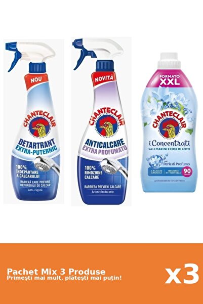 Chanteclair Set 3 Chanteclair Mix: 2 Anti-limescale (Scented, Strong), 1 Cond...
