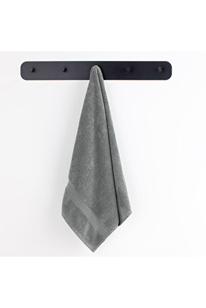 Deco King Bath towel with simple border, 100% cotton, 525 g/m2, Marina, 70 x 140 cm, grey