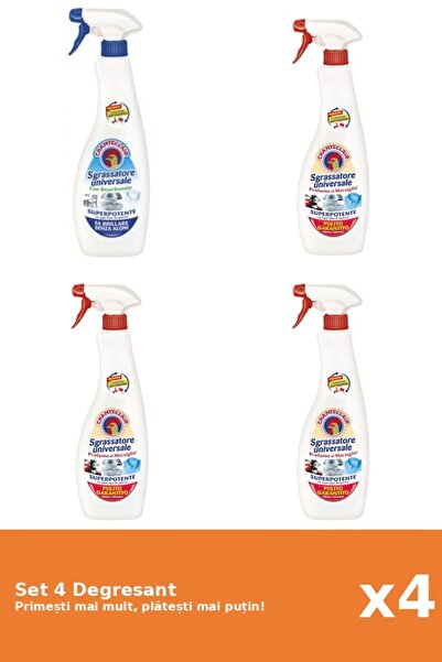 Chanteclair Set of 4 Chanteclair Degreaser: 1x Bicarbonate, 3x Marseille