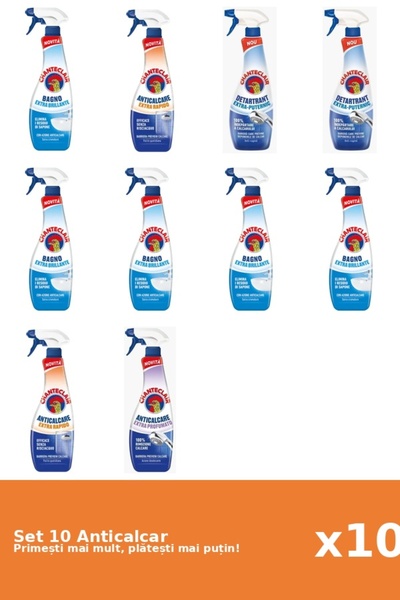 Chanteclair Set 10 Anticalcar Chanteclair: 5x Stralucire, 2x Rapid, 2x Putern...