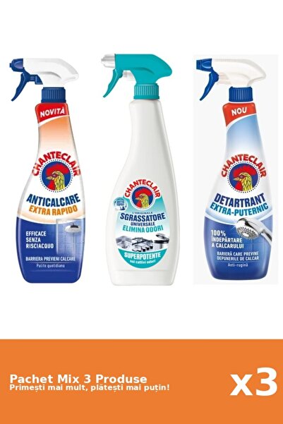 Chanteclair Set 3 Chanteclair Mix: 2 Anti-limescale (Strong, Fast), 1 Degreas...