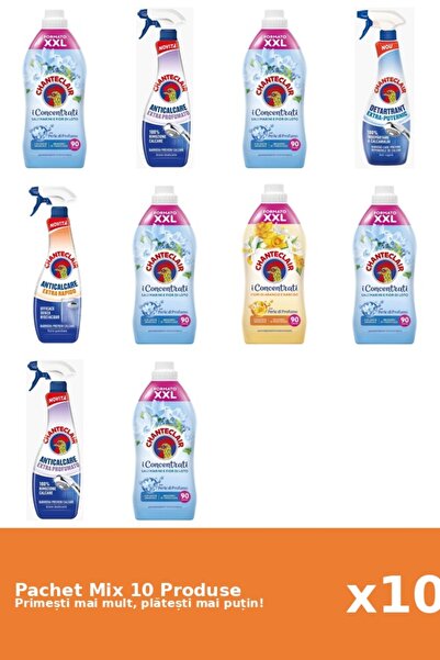 Chanteclair Set 10 Chanteclair Mix: 6 Conditioner (Lotus, Orange), 4 Anti-lim...