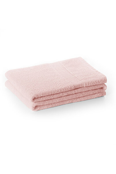 Deco King Bath towel with simple border, 100% cotton, 525 g/m2, Marina, 50 x 100 cm, powder pink