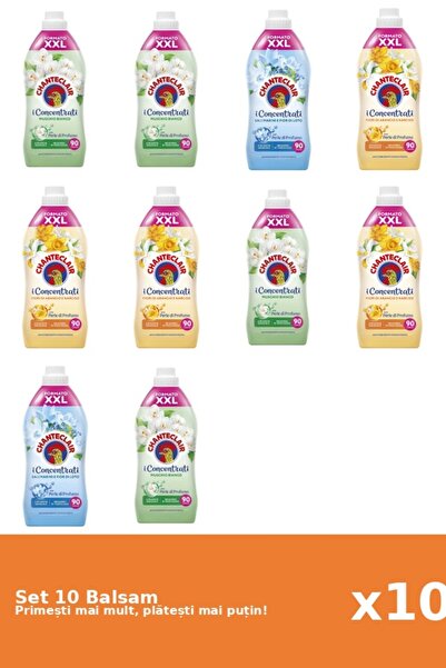 Chanteclair Set of 10 Chanteclair Balms: 4x White Musk, 2x Lotus, 4x Orange