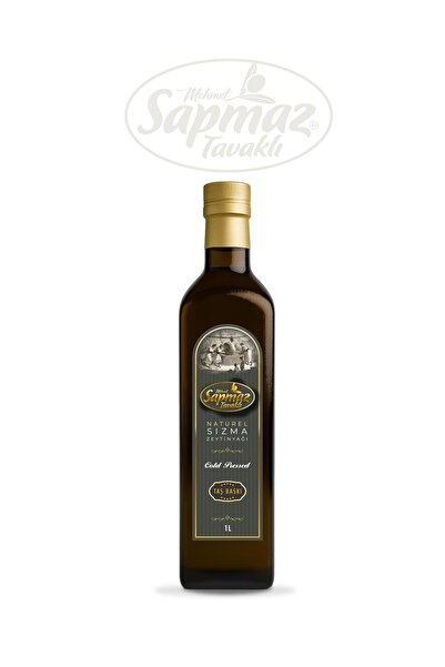 Sapmaz Tavaklı TAŞ BASKI SOGUK SIKIM ZEYTİNYAĞI 1LİTRE