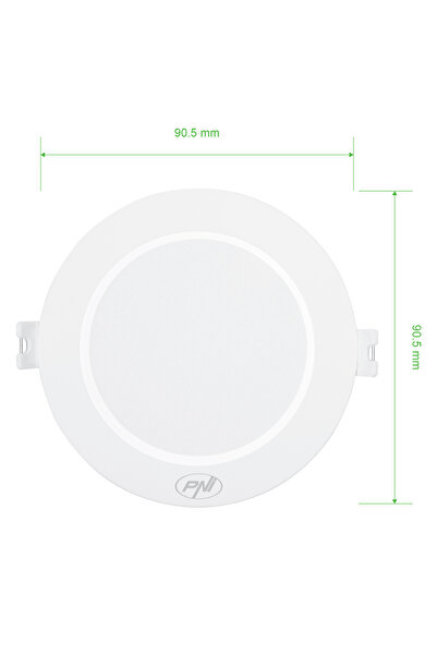 PNI D-Light CL2503 3W LED spot, recessed, round 9 cm, 6400K