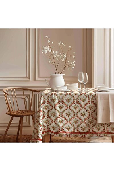 Markaev Christmas Wreaths Cotton Tablecloth Msaort0070