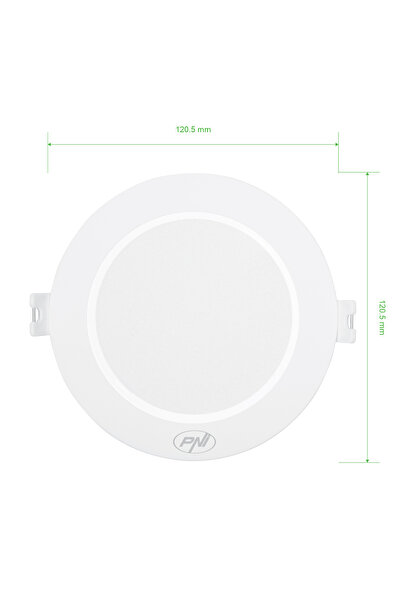 PNI D-Light CL2506 6W LED spot, recessed, round 120 cm, 6400K