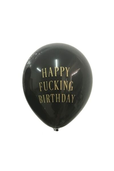 PHN MAG Balloon 'Happy Birthday', Black