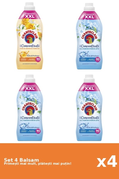 Chanteclair Set of 4 Chanteclair Balms: 1x Orange, 3x Lotus