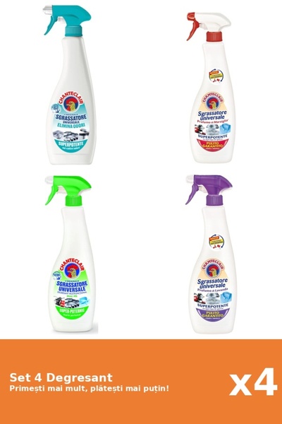 Chanteclair Set of 4 Chanteclair Degreaser: 1x Anti-Odor, 1x Marseille, 1x Le...