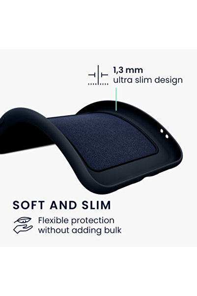 KWmobile Case for Apple iPhone 14 Pro, Blue, Silicone, 59114.17